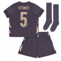 Anglicko John Stones #5 Vonkajší Detský futbalový dres ME 2024 Krátky Rukáv (+ trenírky)